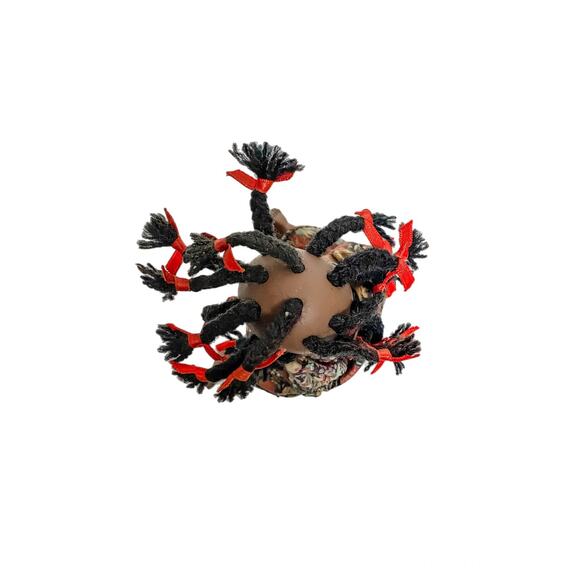 Vintage African American Porcelain Jointed Doll w/ Braids - Picture 3 of 8